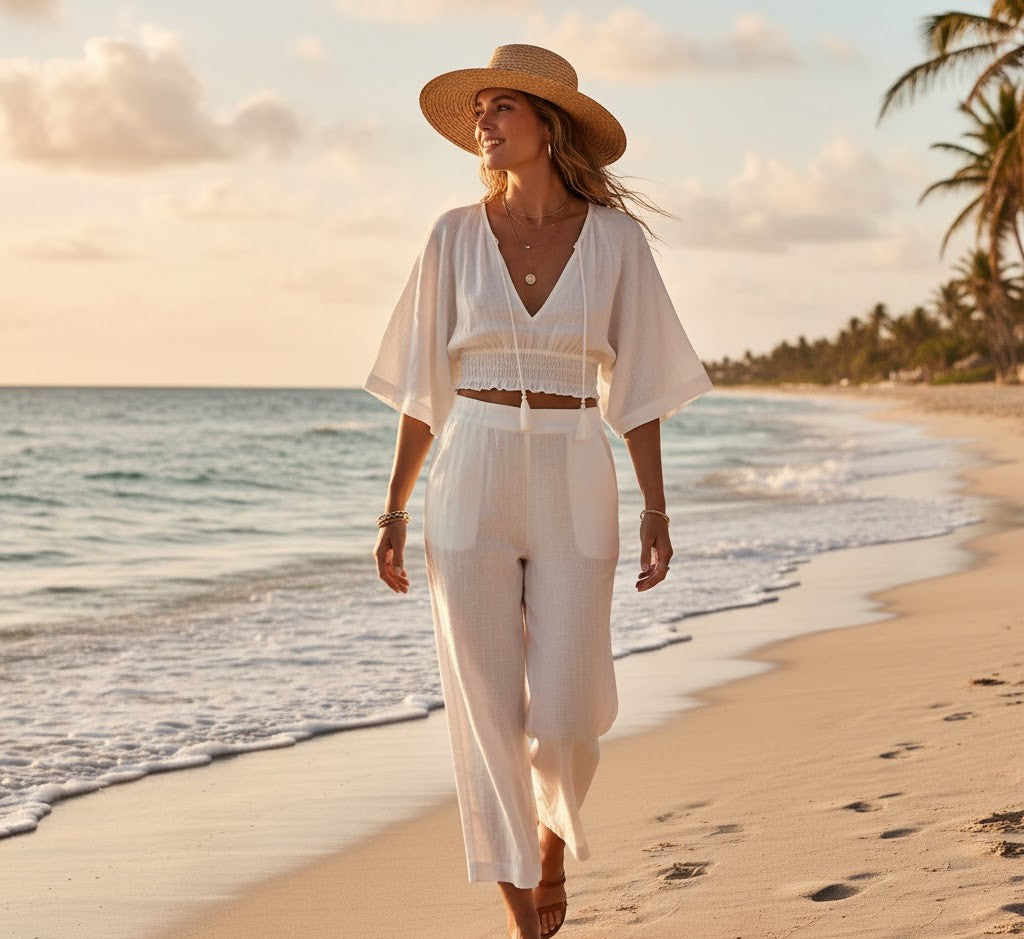 Two-Piece Lightweight Linen Set